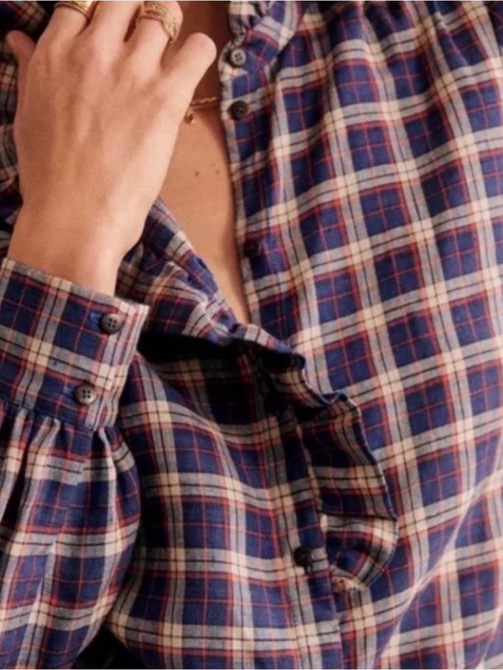 Sezane Chlo Linen Shirt Sz36/4 ***needs to be dry cleaned*** - Picture 10 of 12